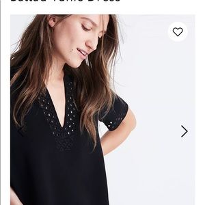 Madewell sz 8 sheath ballad tunic dress black
